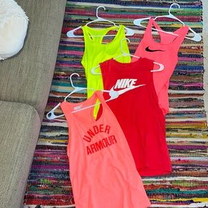 Athletic tops name brands Nike and Under Armor ✝️🫶🏻❤️